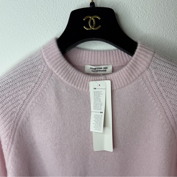 NWT Uniqlo X COMPTOIR DES COTONNIERS 100% Cashmere Sweater Pink Medium - Picture 5 of 6